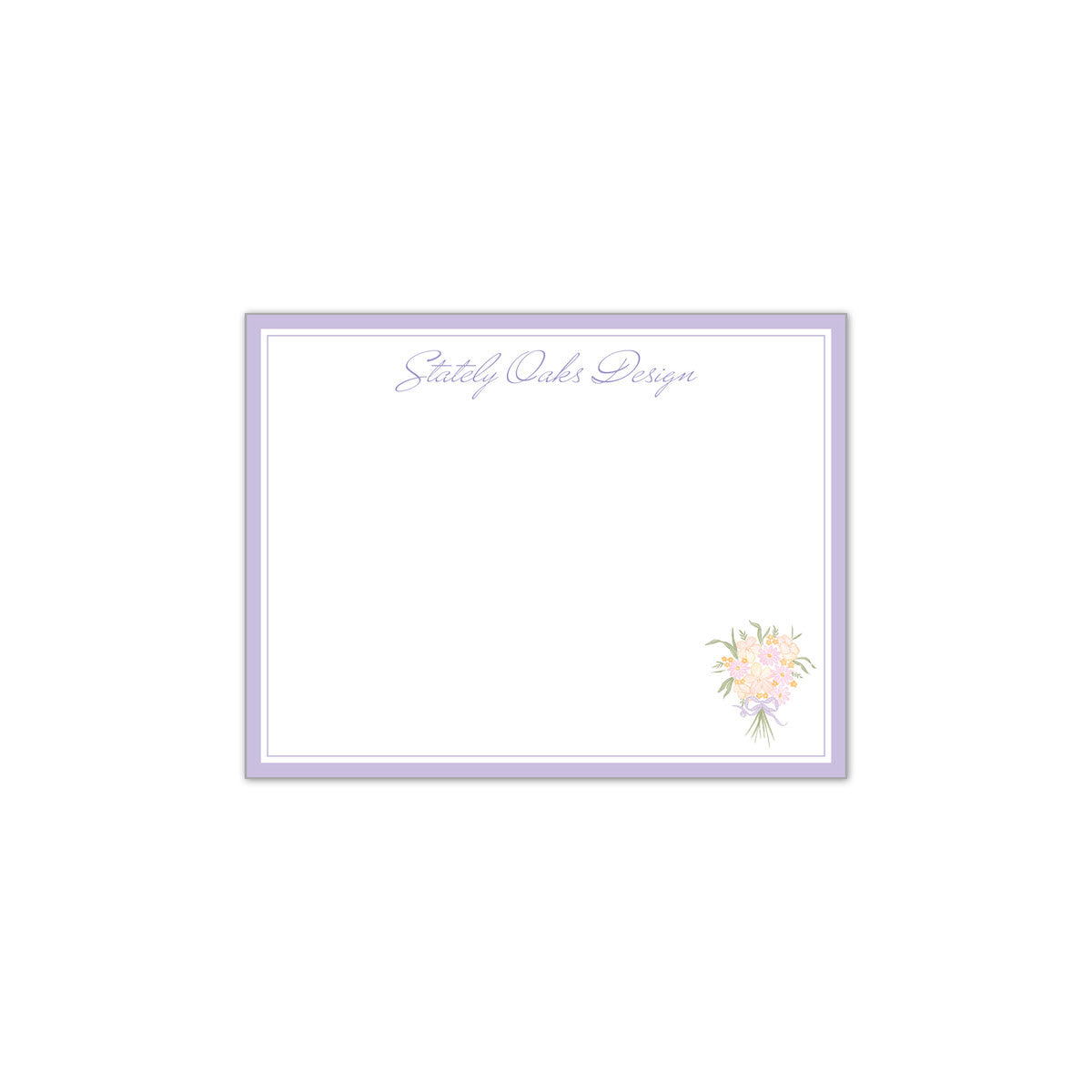 Lavender Bouquet Notecard