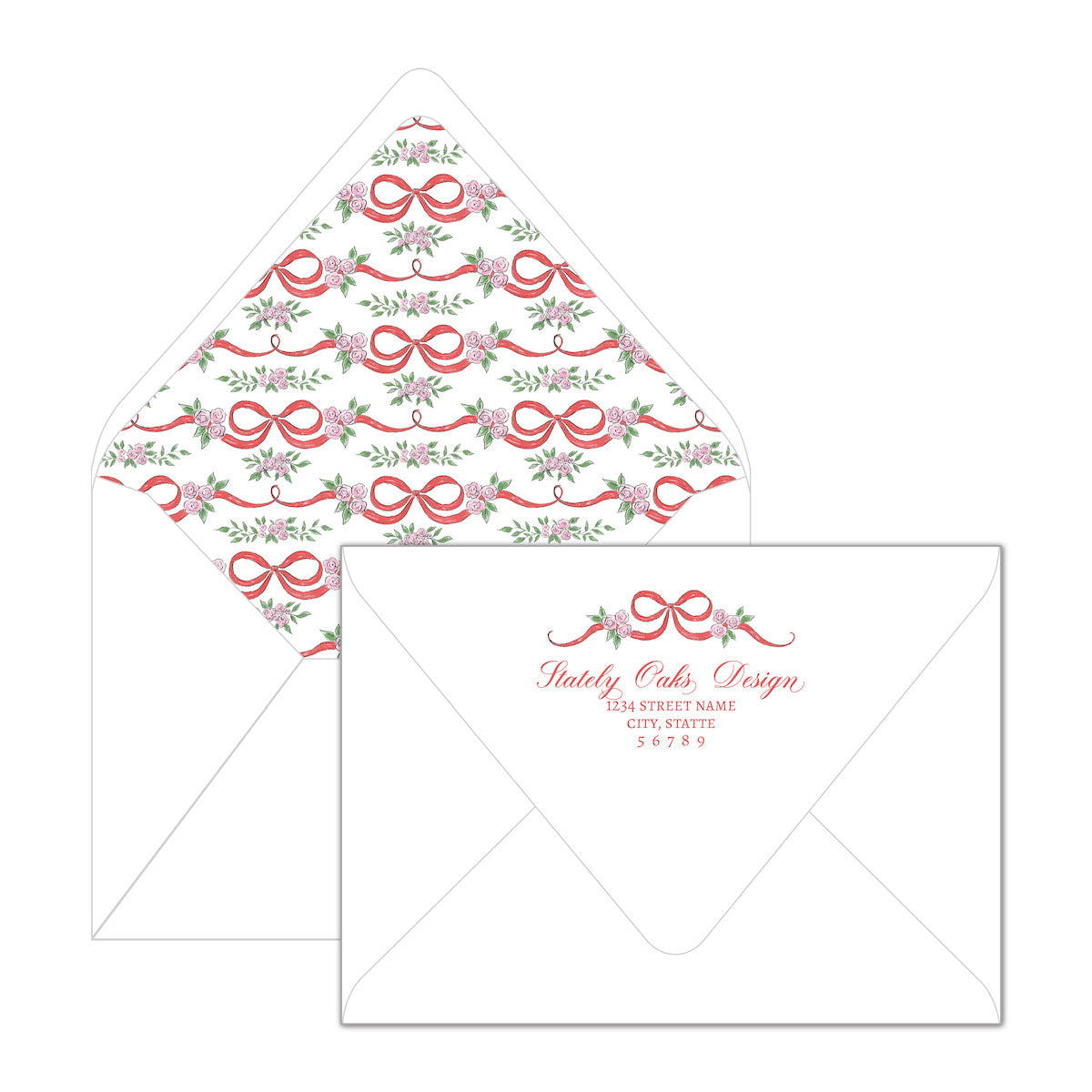 Christmas Floral Invitation