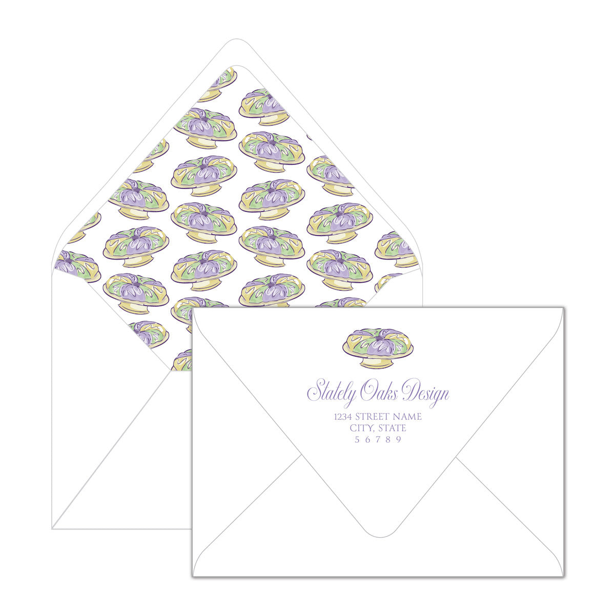 King Cake Party Invitation