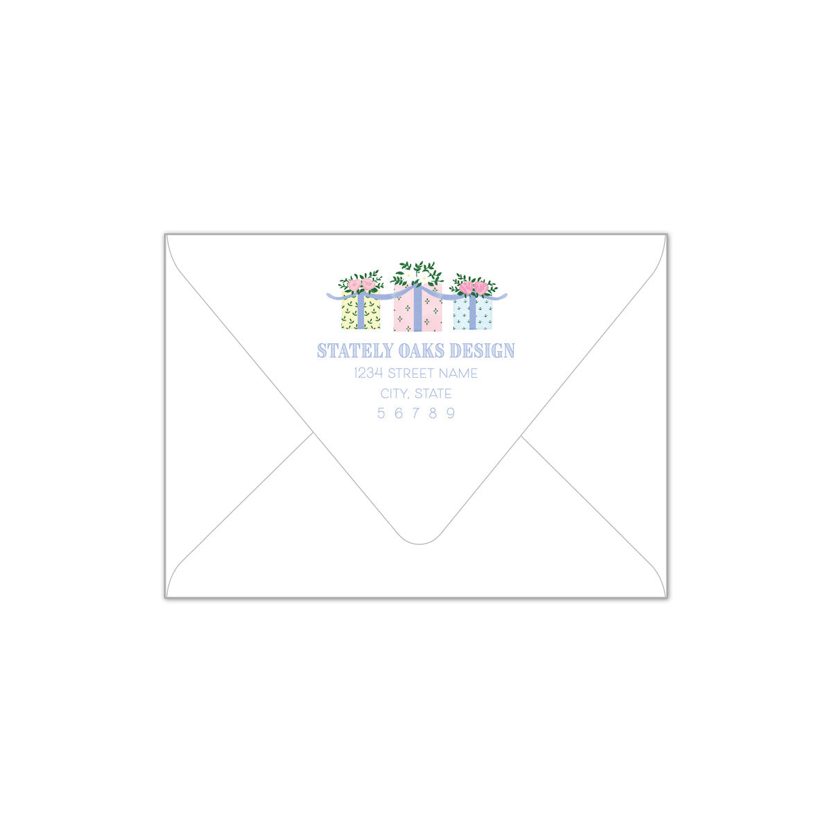 Floral Gifts Scallop Invitation