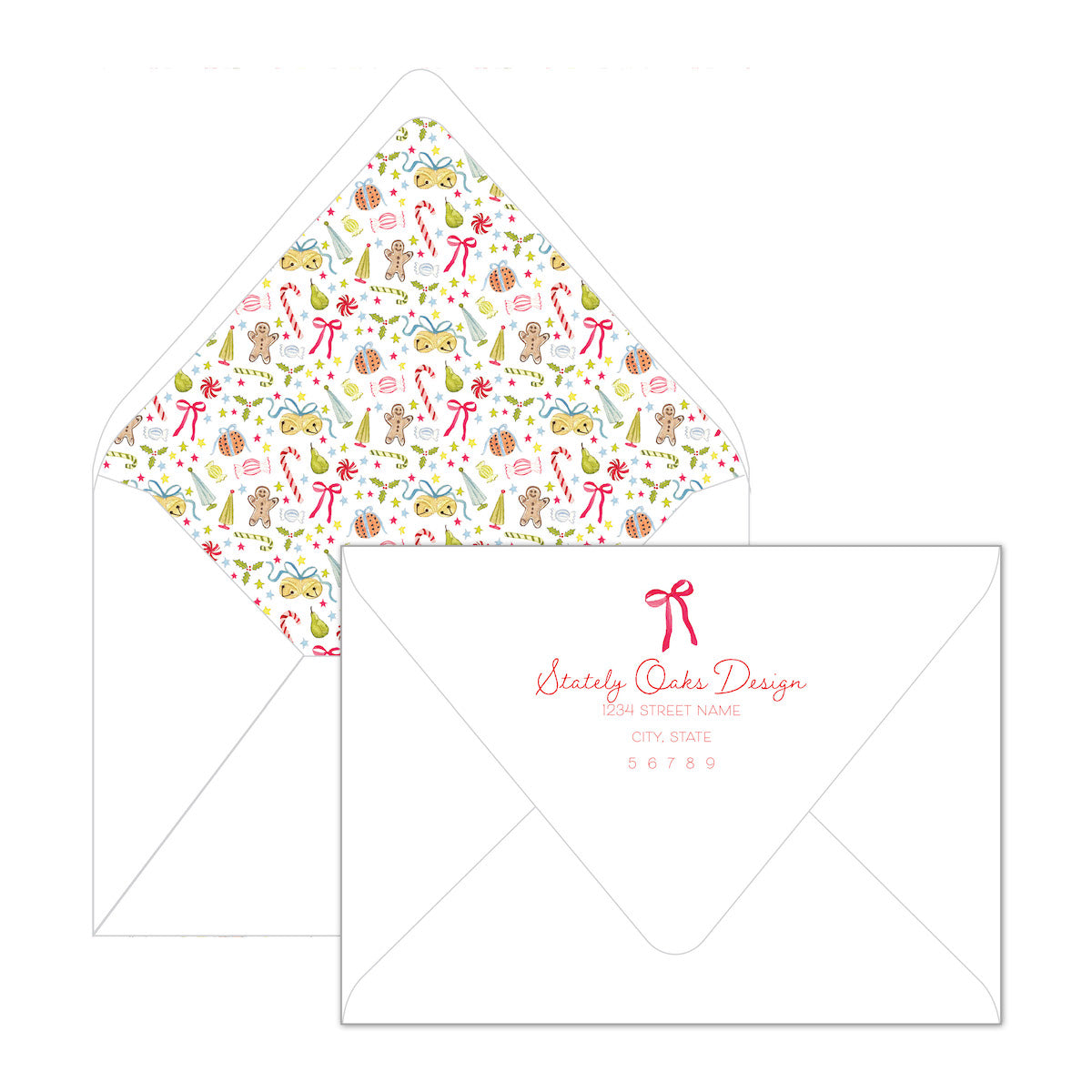 Feeling Festive Bow Invitation