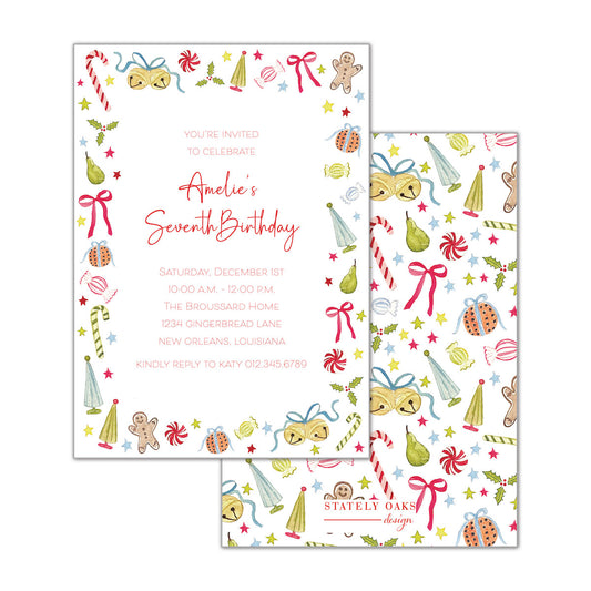 Feeling Festive Border Invitation