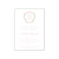 Pink Ribbon and Rose Crest Invitation