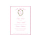 Pink Bow Garland Invitation