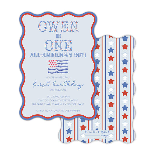 Stars and Stripes Invitation