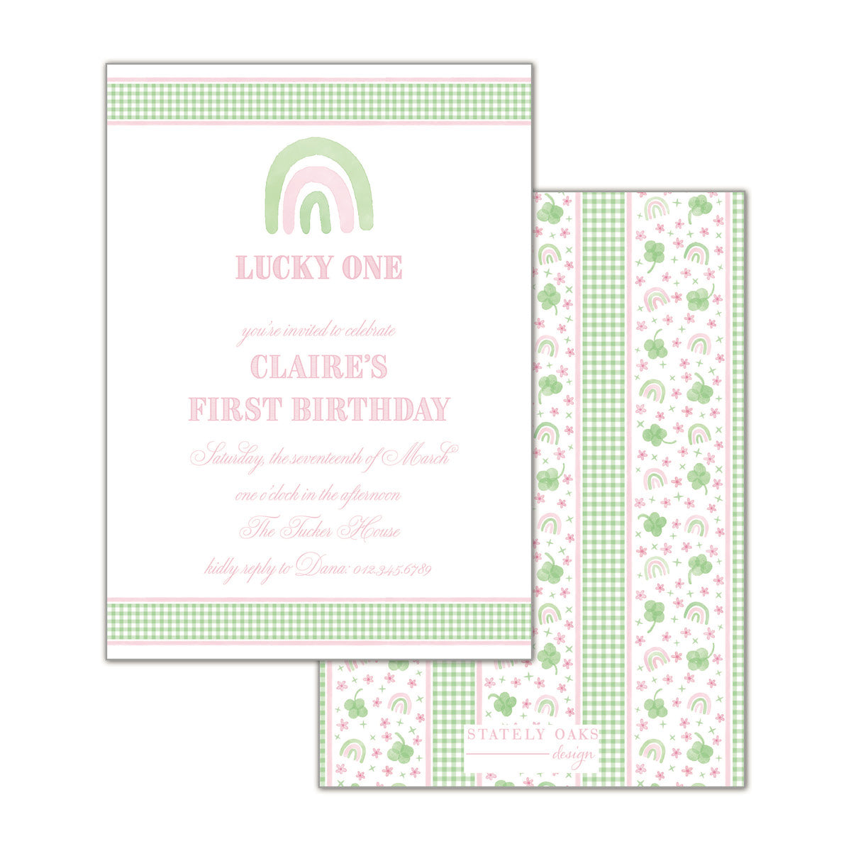 St. Patrick's Day Rainbow Invitation