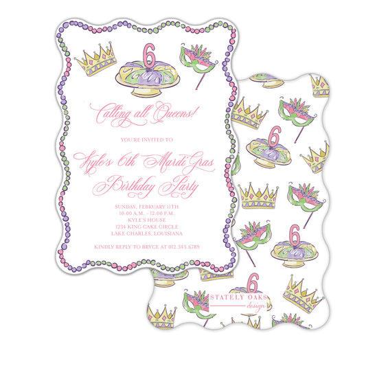 Birthday Queen Invitation