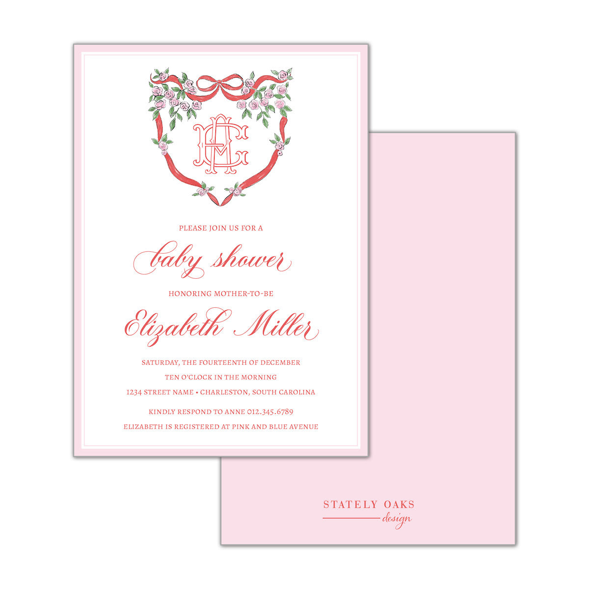 Christmas Floral Invitation