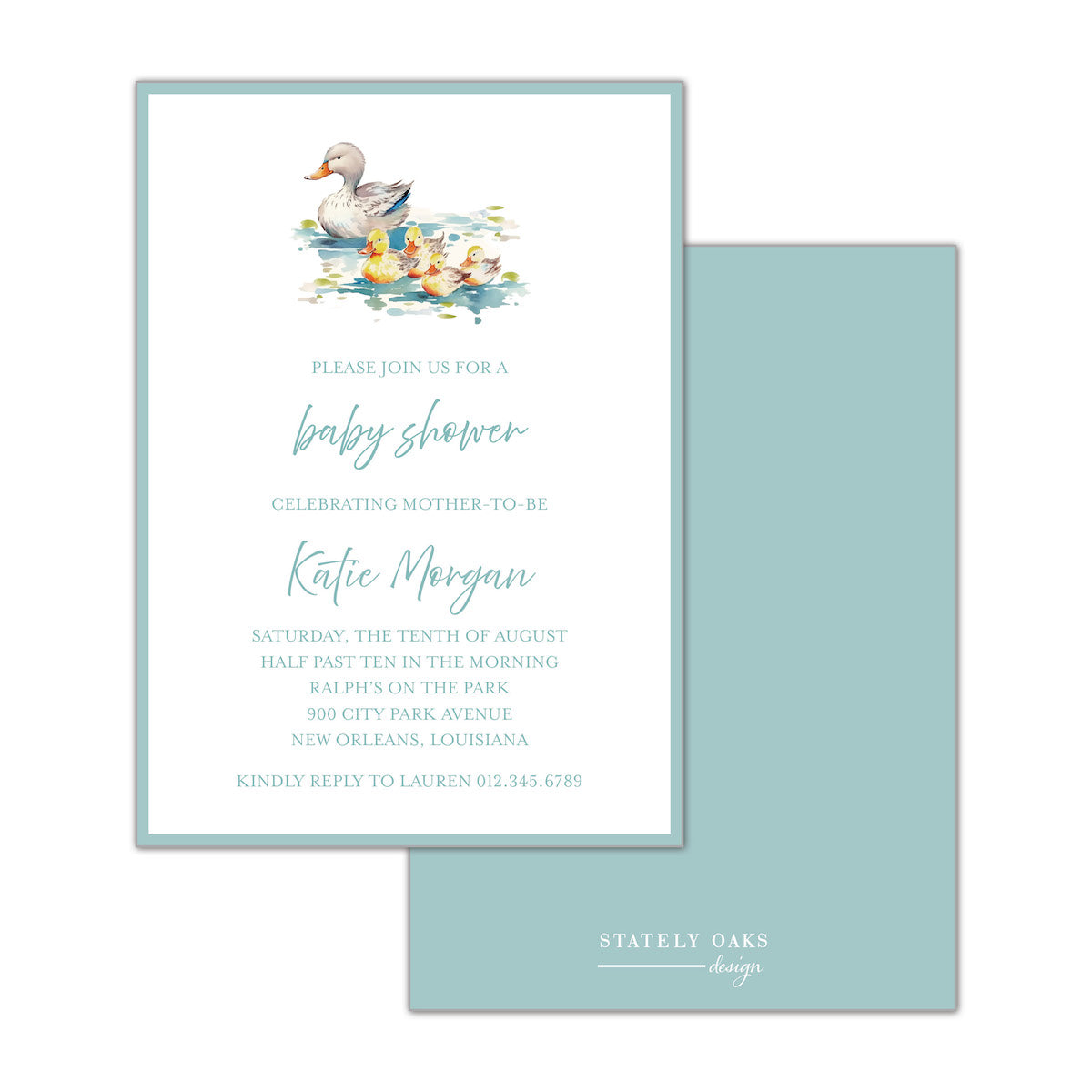 Duckling Invitation