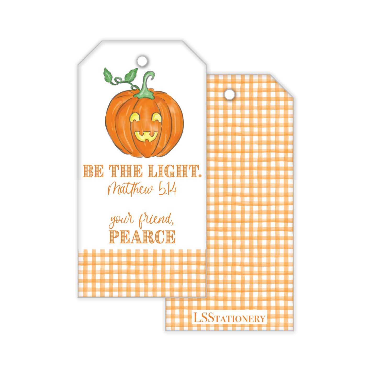 Be the Light Vertical Gift Tag