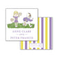 Purple and Gold Tailgate Square Calling Card