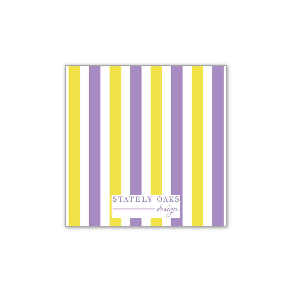 Purple and Gold Tailgate Square Calling Card