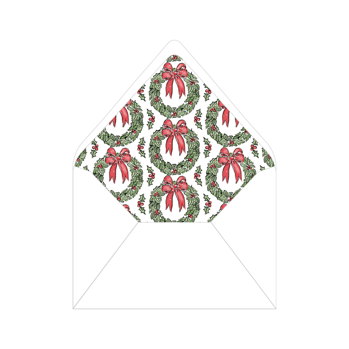 Red Ribbon Holly Festive Back