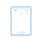 Blue Gingham Notepad