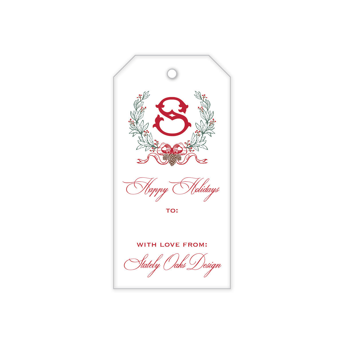Classic Crest Gift Tag