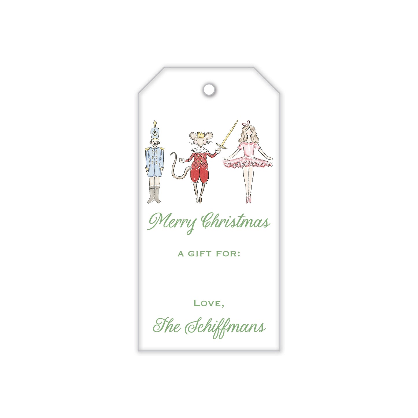 Nutcracker Ballet Gift Tag