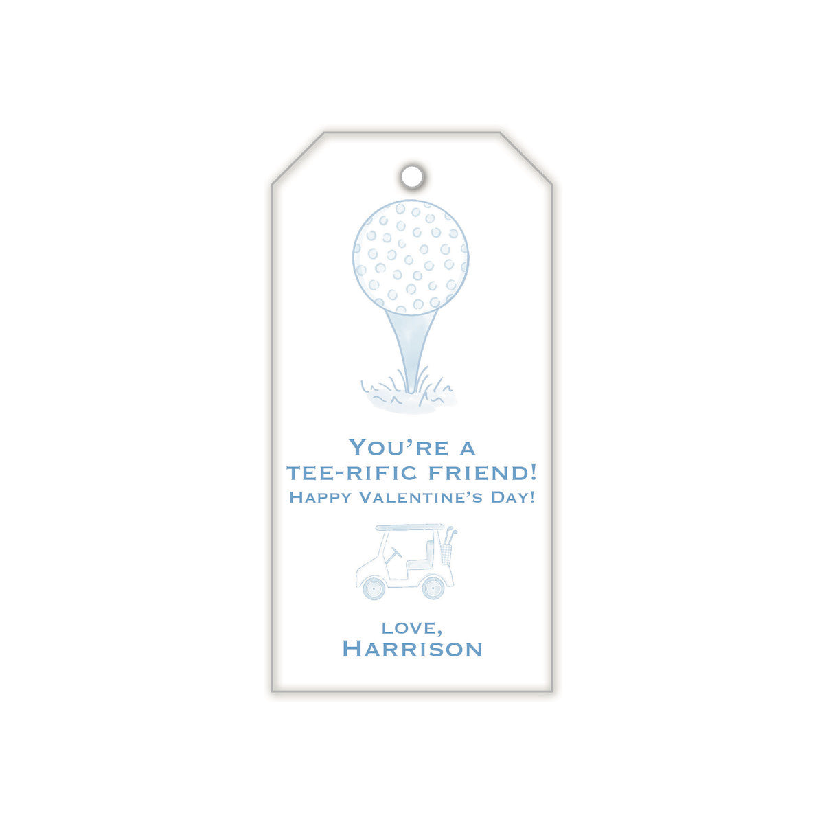 Tee-Rific Friend Blue Gift Tag