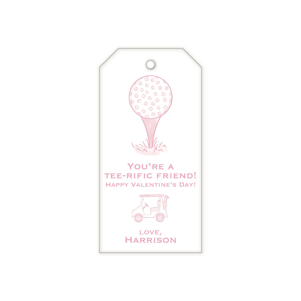 Tee-Rific Friend Pink Gift Tag