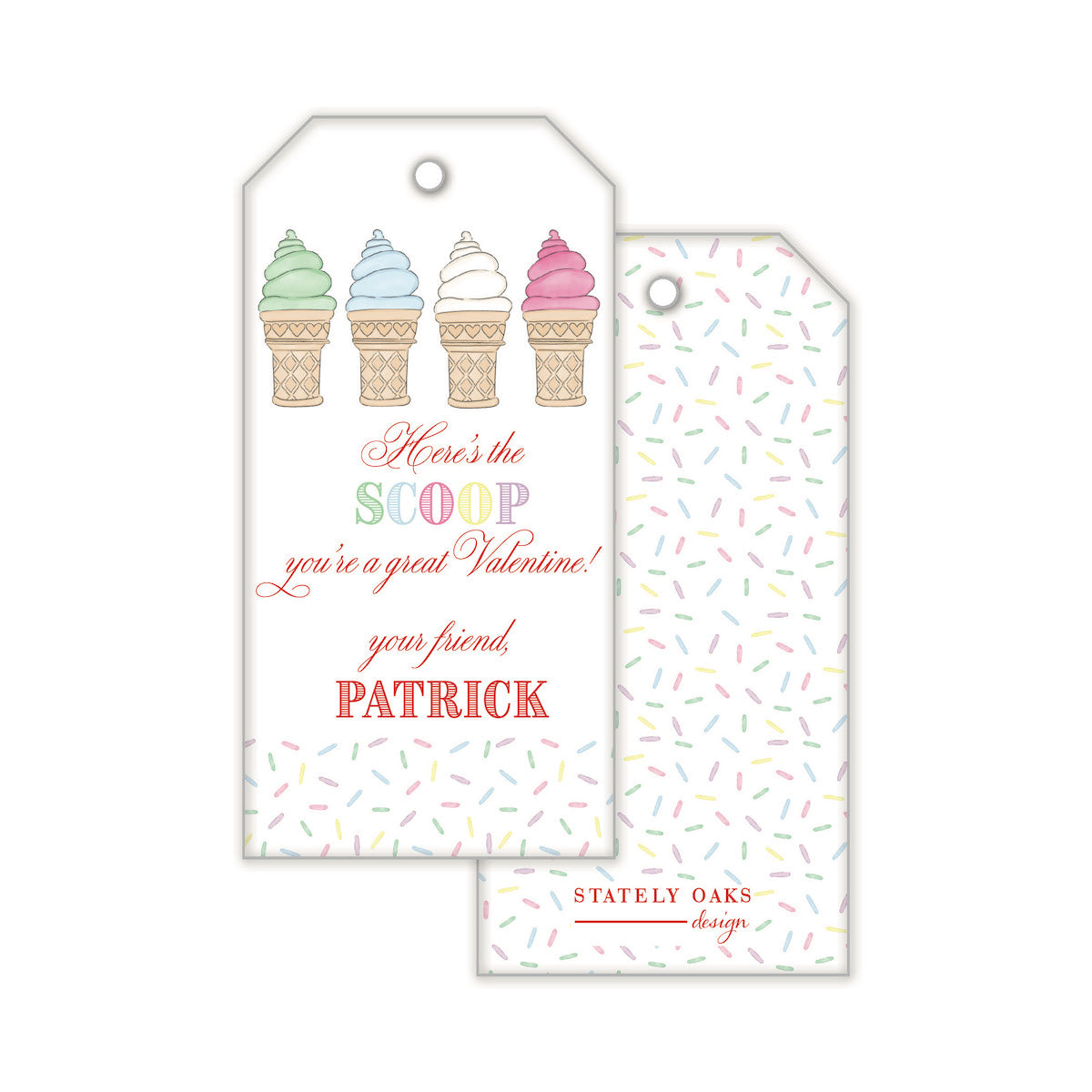 Here's the Scoop Gift Tag