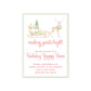 Sleigh Bar Cart Invitation